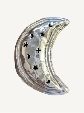 Large Sterling Silver Taxco Crescent Moon Brooch signed Mexico 925 TC-205 - 23g